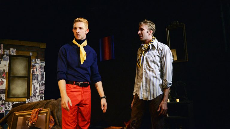  Alex Kryger (left) and Chris Melohn in 'The Haunted Host,' part of Quince Productions' GayFest!(Photo courtesy of John Donges) 