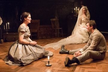  From left, Kate Czajkowski as Estella, Sally Mercer as Miss Havisham, and Josh Carpenter as Pip in Arden Theatre Company's production of 'Great Expectations.' (Photo courtesy of Mark Garvin)  