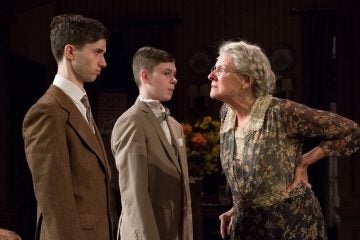  David Nate Goldman, Kyle Klein II and Joy Franz in Bristol Riverside Theatre's production of 'Lost in Yonkers.'  