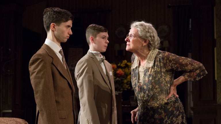  David Nate Goldman, Kyle Klein II and Joy Franz in Bristol Riverside Theatre's production of 'Lost in Yonkers.'  