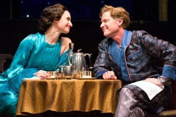  Kathleen Wallace and Greg Wood in Walnut Street Theatre's production of 'Private Lives.' (Photo courtesy of Mark Garvin) 