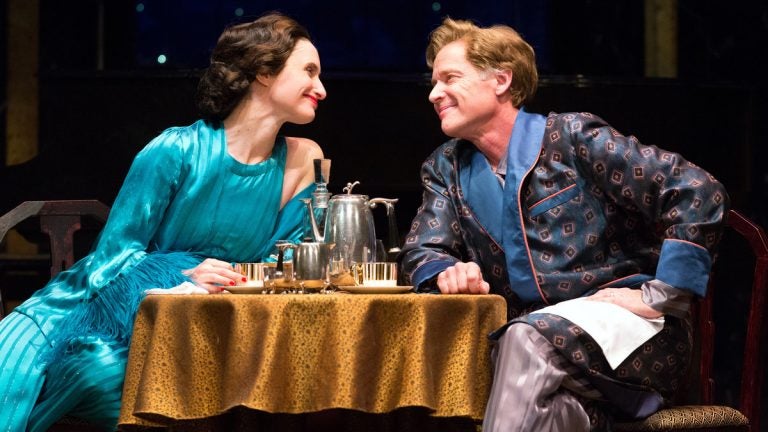  Kathleen Wallace and Greg Wood in Walnut Street Theatre's production of 'Private Lives.' (Photo courtesy of Mark Garvin) 