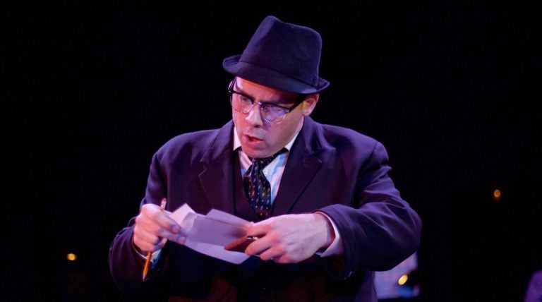  Jeffrey Coon as the catcher in Eagle Theatre's production of 'Catch Me If You Can.' (Photo courtesy of Chris Miller.) 