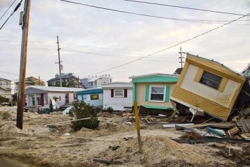  The destroyed Long Beach Island Trailer Park in Holgate on December 2, 2012, where Elizabeth Burke Beaty and her family once lived. Her husband's family purchased their unit in the early 1960s. (Photo: thisisbossi via flickr) 