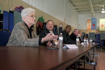  Philadelphia's Democratic mayoral candidates will meet up again Tuesday night, this time for a Next Great City Coalition forum. (Bas Slabbers/for NewsWorks) 