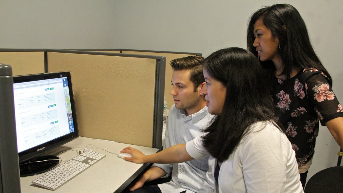  What is the young adult experience with the Affordable Care Act website? Researchers (from left) Mike Kaiser, Charlene Wong and Cjloe Vinoya have some recommendations for improving it. (Emma Lee/WHYY) 