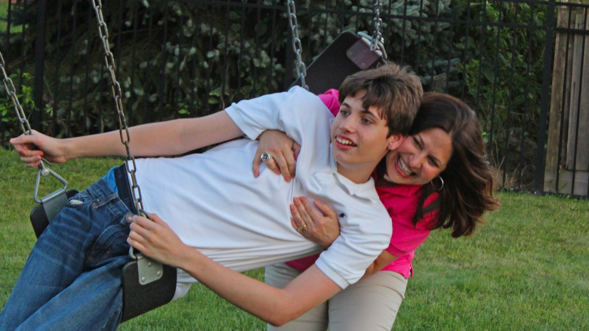  ACF CEO Linda Kuepper shares moment with son Michael, 15, who was diagnosed with autism as a toddler (Photo courtesy of RANDEX PR) 
