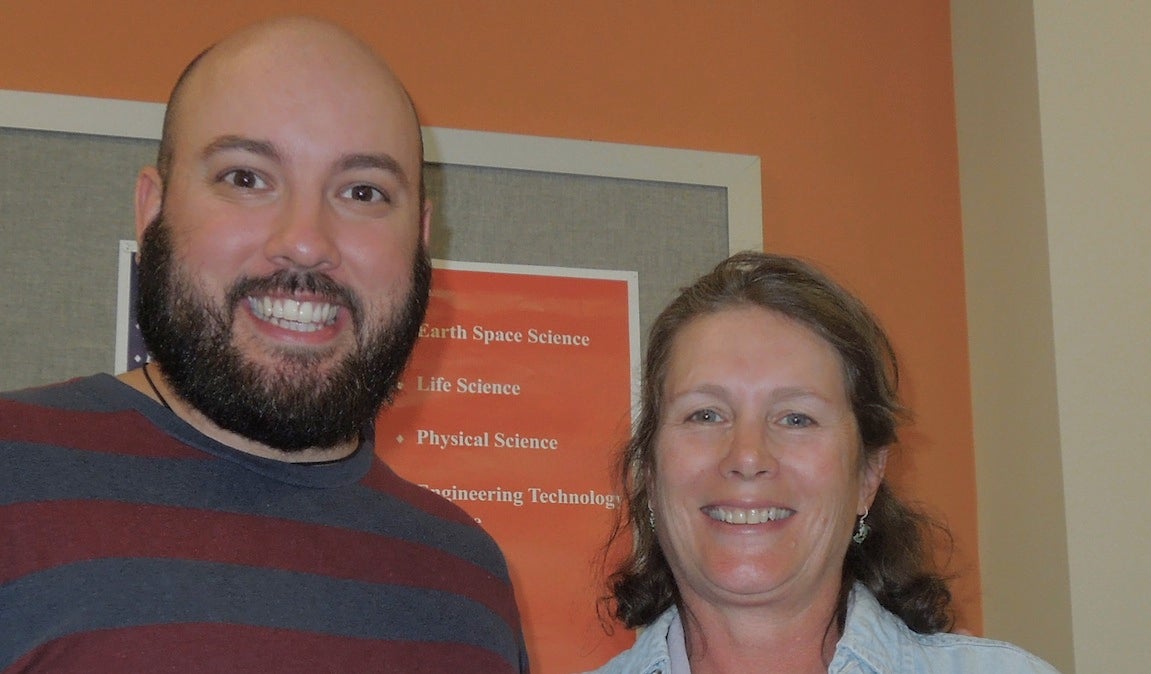  Mike Dunn pictured with historian Stephanie Ambrose Tubbs. (Courtesy of Mike Dunn) 