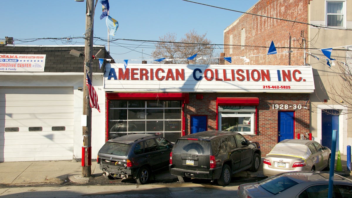  A spokesman for the city said that they will stop sending vehicles to the American Collision & Automotive shop for the remainder of its current contract which is due to expire in late January. (Nathaniel Hamilton/for NewsWorks) 