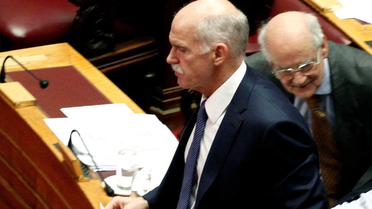 Former Greek Prime Minister George Papandreou. (AP