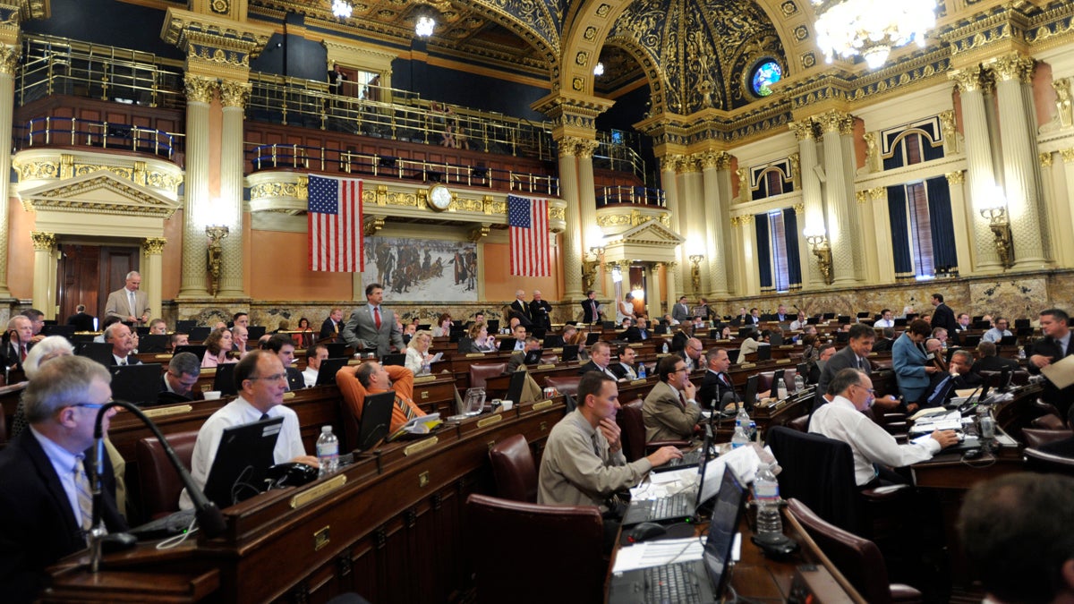  Members of the Pennsylvania House of Representatives meet to work on the state budget in 2012. Pennsylvania has the largest full-time legislature in the country, with 253 state lawmakers.  (AP photo/Bradley C Bower) 