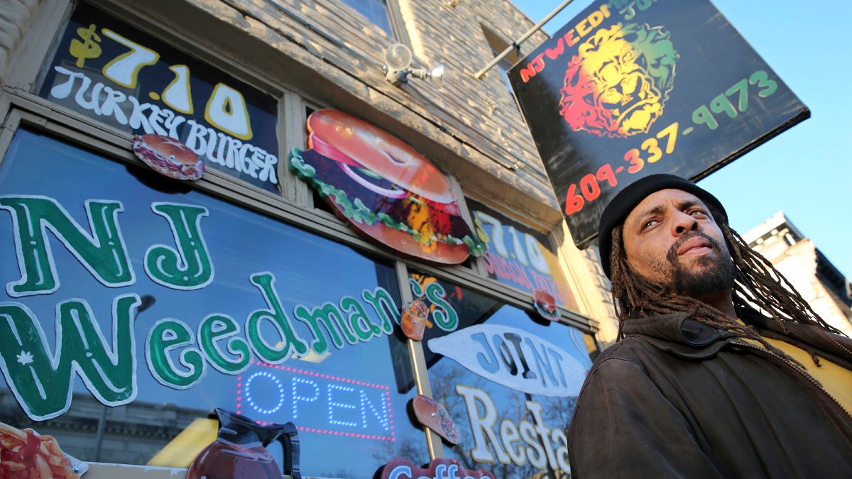  Ed Forchion, a pro-marijuana activist known as NJ Weedman, in front of his store in Trenton. (AP Photo) 