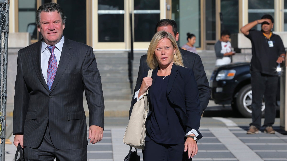 New Jersey Gov. Chris Christie's former Deputy Chief of Staff Bridget Anne Kelly (right) and her attorney