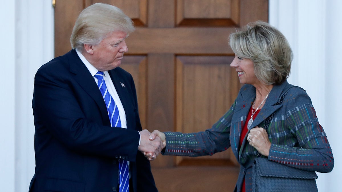 President-elect Donald Trump has tapped Michigan businesswoman Betsy DeVos for Secretary of Education. (AP Photo/Carolyn Kaster)
