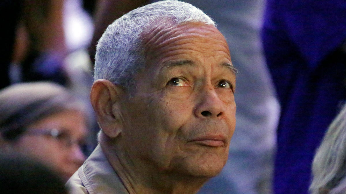  Julian Bond, one of the founders of the Student Nonviolent Coordinating Committee and an American social activist, watches a presentation on overhead video screens at the 50th Anniversary Freedom Summer conference at Tougaloo College in Jackson, Mississippi in June 2014. Bond died, whose father was the first black president of Lincoln University, has died at 75. (AP file photo) 