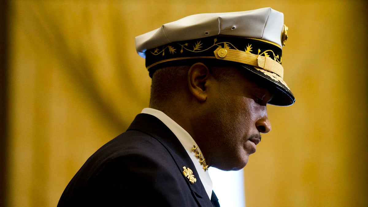 Outgoing Philadelphia Fire Commissioner Derrick Sawyer appeared before City Council for  a budget hearing Wednesday. (AP file photo)