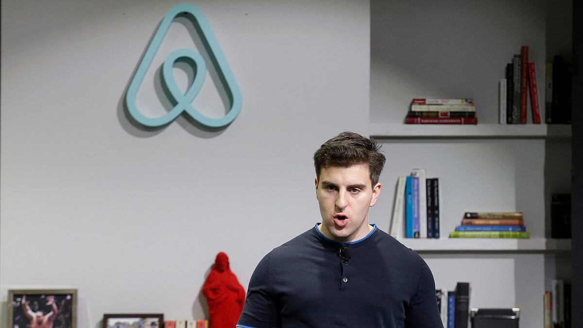 Brian Chesky is the co-founder and CEO of Airbnb. Some Pennsylvania hotel and bed and breakfast owners are taking aim at Airbnb