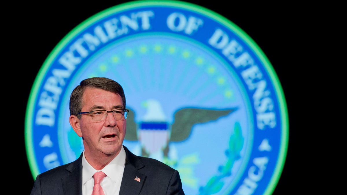  U.S. Defense Secretary Ash Carter is expected to decide soon on the ability of  transgender service members to serve in uniform. The department has also called for expanded health benefits that would cover hormone therapy for trans service members.  (AP Photo/Manuel Balce Ceneta) 