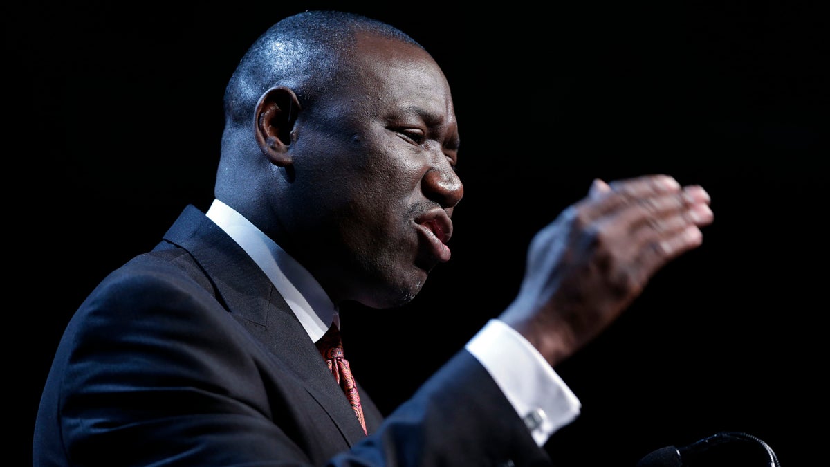 Benjamin Crump was in Philadelphia Wednesday to discuss the state of community-police relations — and how to make them better. (AP file photo)