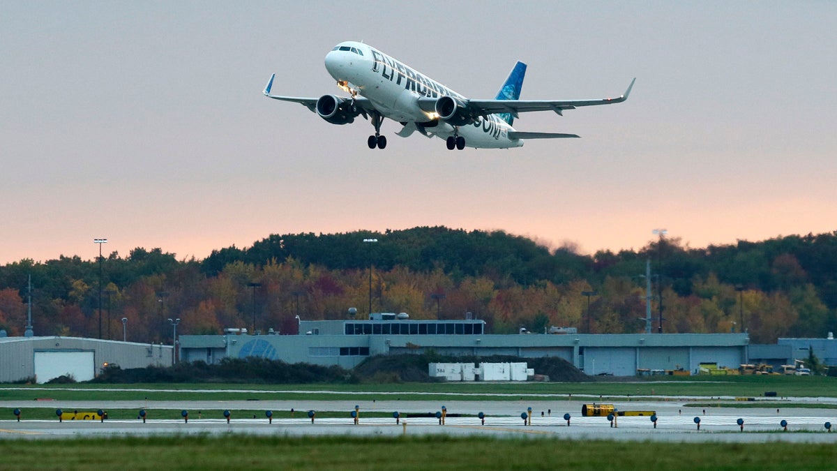 The Frontier Airlines plane that Amber Vinson flew from Cleveland to Dallas on Monday