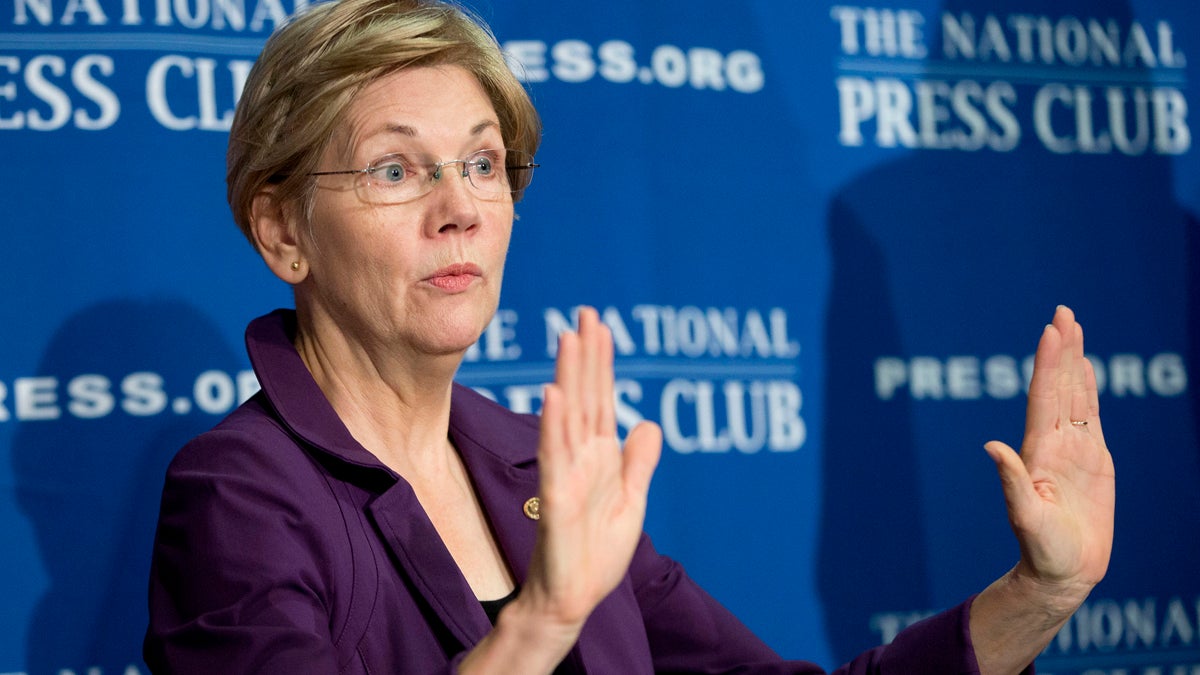  Sen. Elizabeth Warren, D-Mass., on Capitol Hill in Washington, Thursday Nov. 14, 2013. (Jacquelyn Martin/AP Photo, file) 