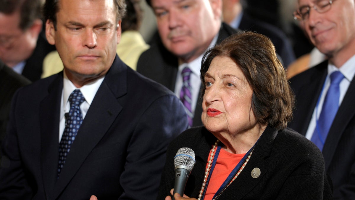  Veteran White House journalist Helen Thomas asks a question of President Barack Obama during a news conference in the East Room of the White House in Washington, in this photo taken Thursday, May 27, 2010. (Susan Walsh/AP Photo, file) 