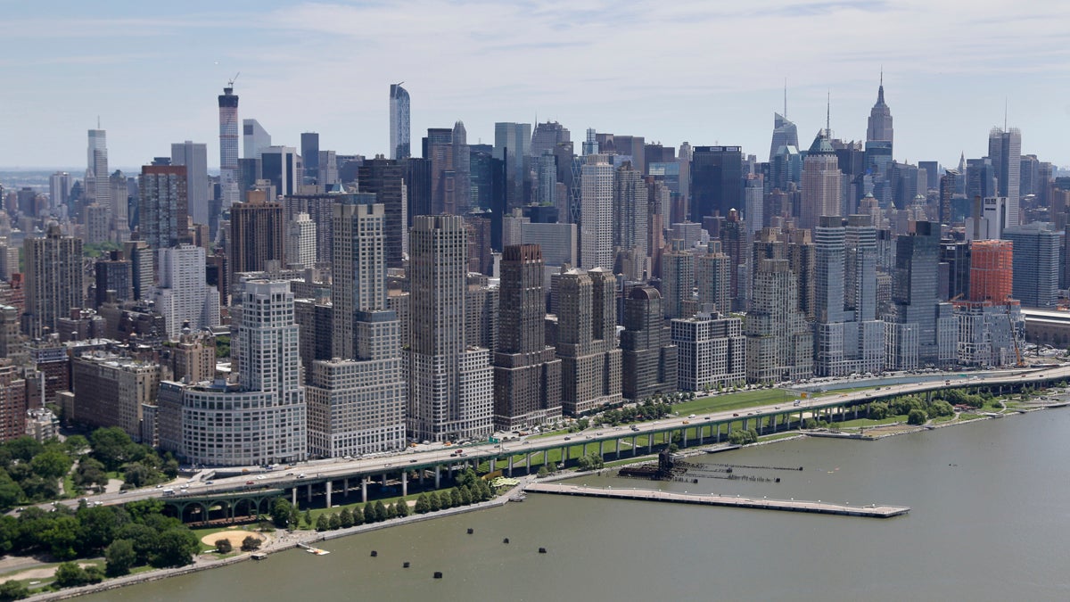  An aerial view of the skyline of Manhattan in New York, Friday, June 20, 2014. (Seth Wenig/AP Photo) 