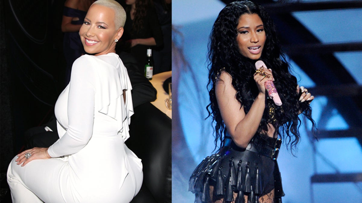  Amber Rose (left) and Nicki Minaj (Photo by Arnold Turner/Invision/AP and Chris Pizzello/Invision/AP, File) 