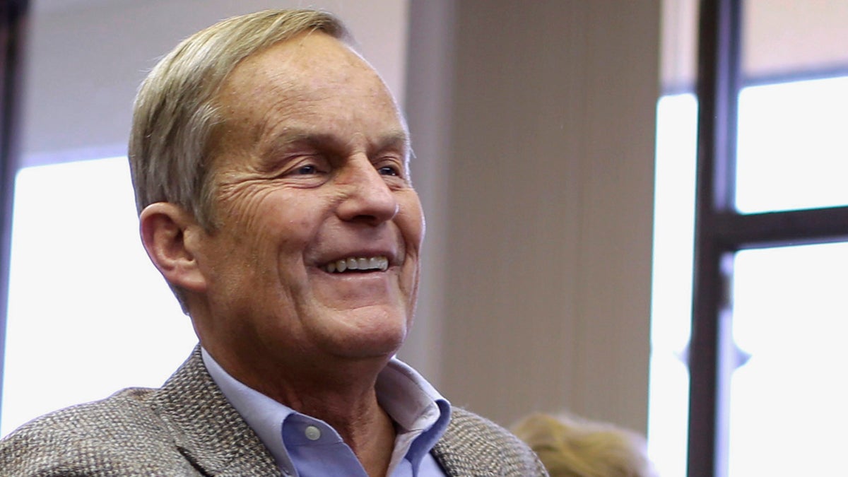  In this Nov. 5, 2012 file photo, Todd Akin, then a Missouri Republican Senate candidate, campaigns in Florissant, Mo. Akin, whose “legitimate rape” comments during the 2012 U.S. Senate campaign were roundly criticized now says he was wrong to apologize. Akin says in a new book that his remarks on whether abortion should be legal in cases of rape were taken out of context and led to his 'political assassination' and betrayal by GOP allies. Akin lost to Democrat Claire McCaskill. (Jeff Roberson/AP Photo, file) 