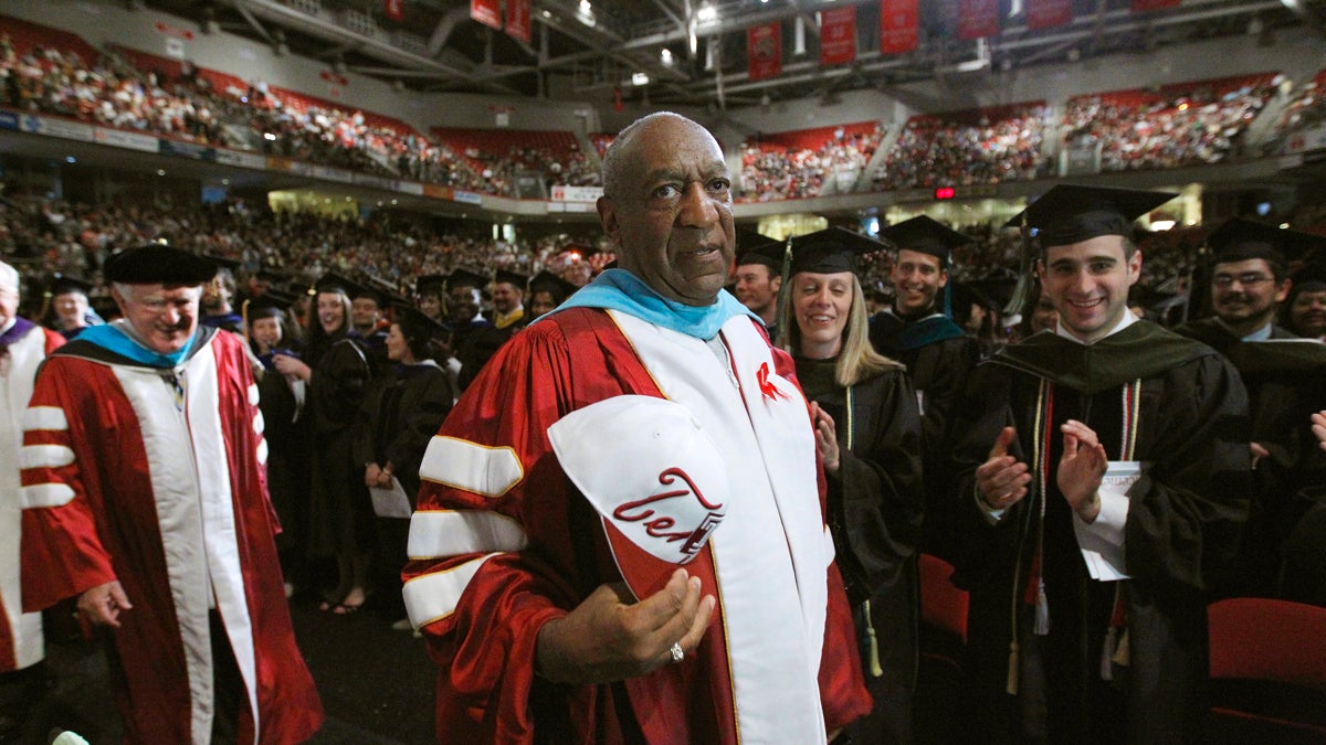  Comedian Bill Cosby appears at Temple University's commencement in Philadelphia in 2011. (AP Photo/Matt Rourke, File) 