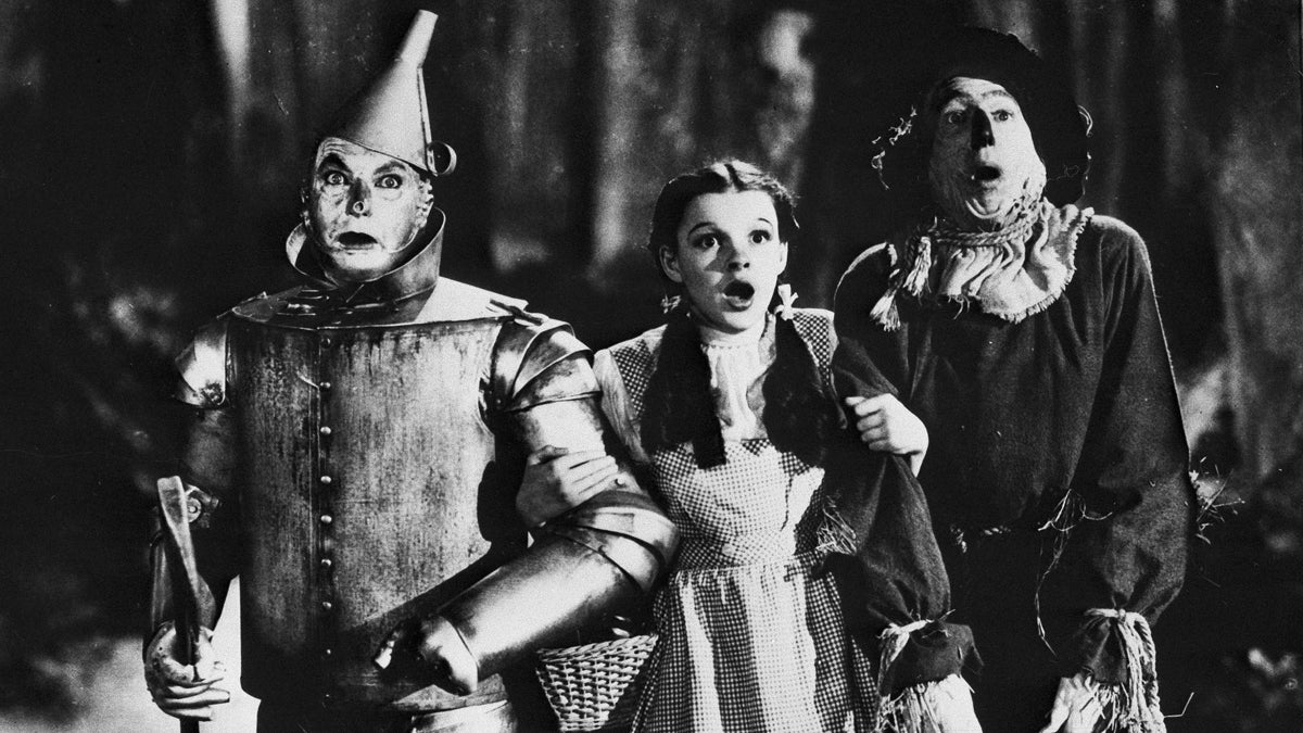  The Tin Woodman, Dorothy and the Scarecrow, played respectively by Jack Haley Jr., Judy Garland and Ray Bolger, are seen in the MGM film 'The Wizard of Oz,' 1939. (AP Photo/MGM) 