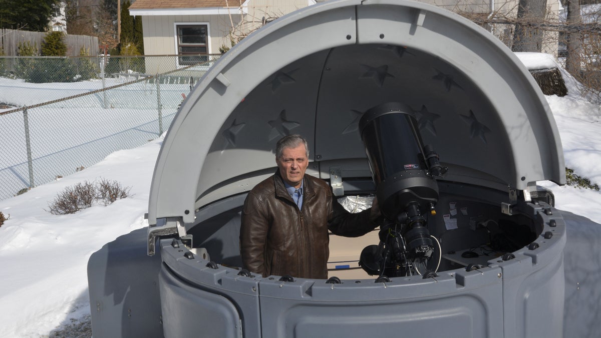 Astronomer Kevin Alton at home in Cedar Knolls