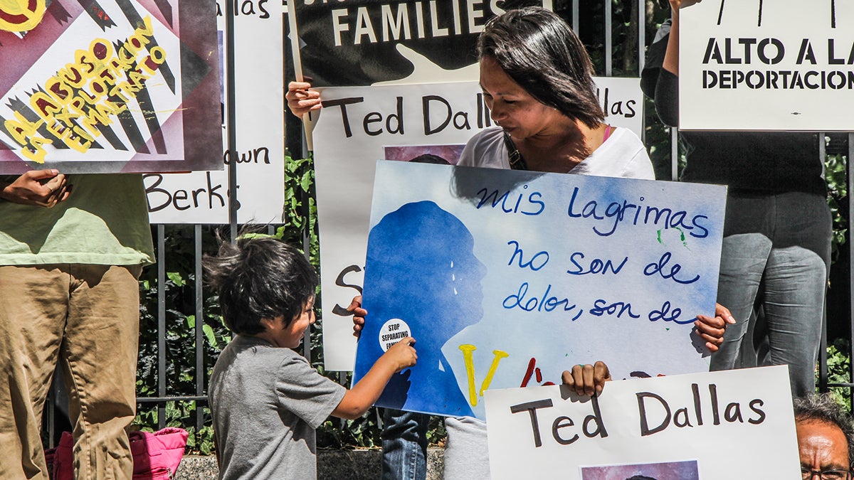Cristina Bonilla and her son Ismeal