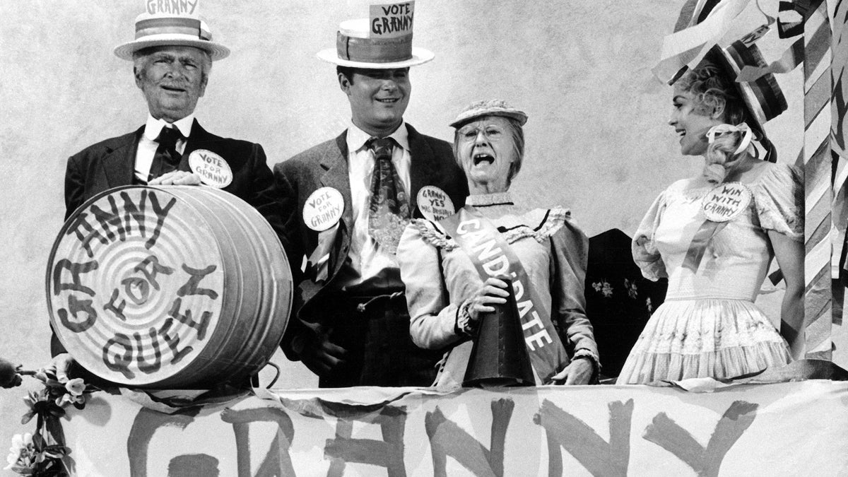  From left, Buddy Ebsen, Irene Ryan, Max Baer, and Donna Douglas, stars of the television series 