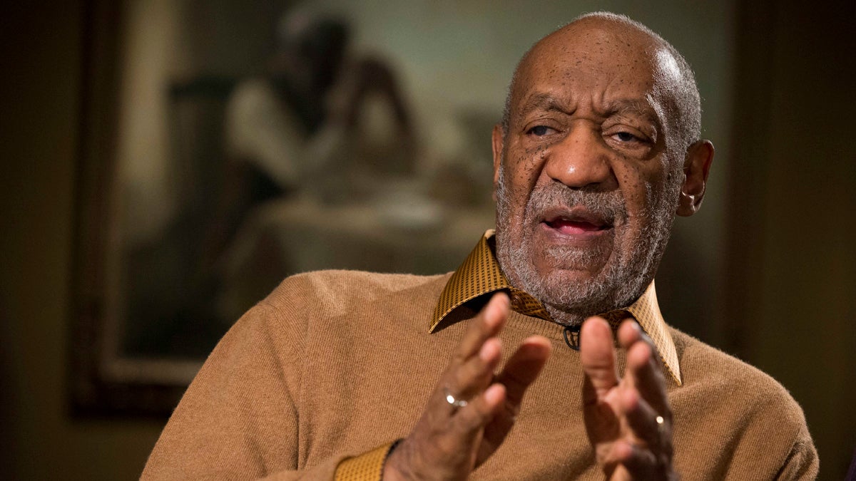  In this Nov. 6, 2014 file photo, entertainer Bill Cosby gestures during an interview about the upcoming exhibit, Conversations: African and African-American Artworks in Dialogue, at the Smithsonian's National Museum of African Art, in Washington. (AP Photo/Evan Vucci) 