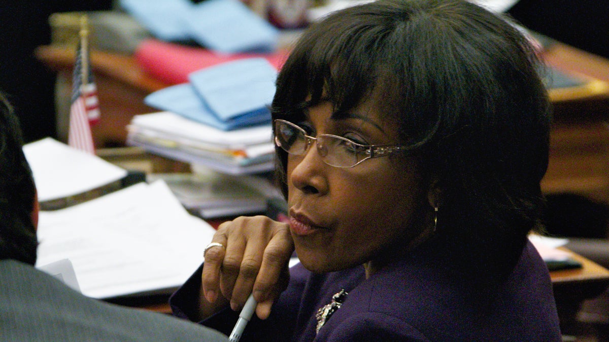 Councilwoman Blondell Reynolds Brown is shown in City Council chambers. (Nathaniel Hamilton for WHYY, file) 