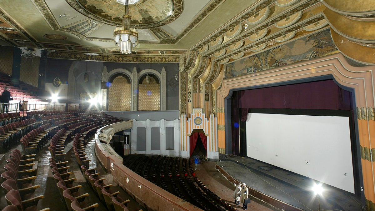  File image of the interior of Philadelphia's Boyd Theatre from 2005. Today, all that remains is the facade of the theater built in 1928.  (AP Photo/George Widman) 