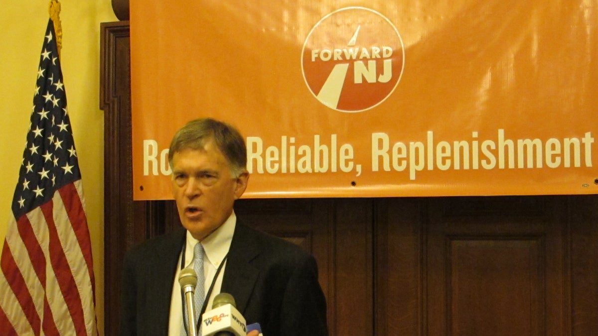  New Jersey Chamber of Commerce President Tom Bracken is leading a new coalition focusing on the state's aging infrastructure and need for an established source of transportation funding. (Phil Gregory/WHYY) 