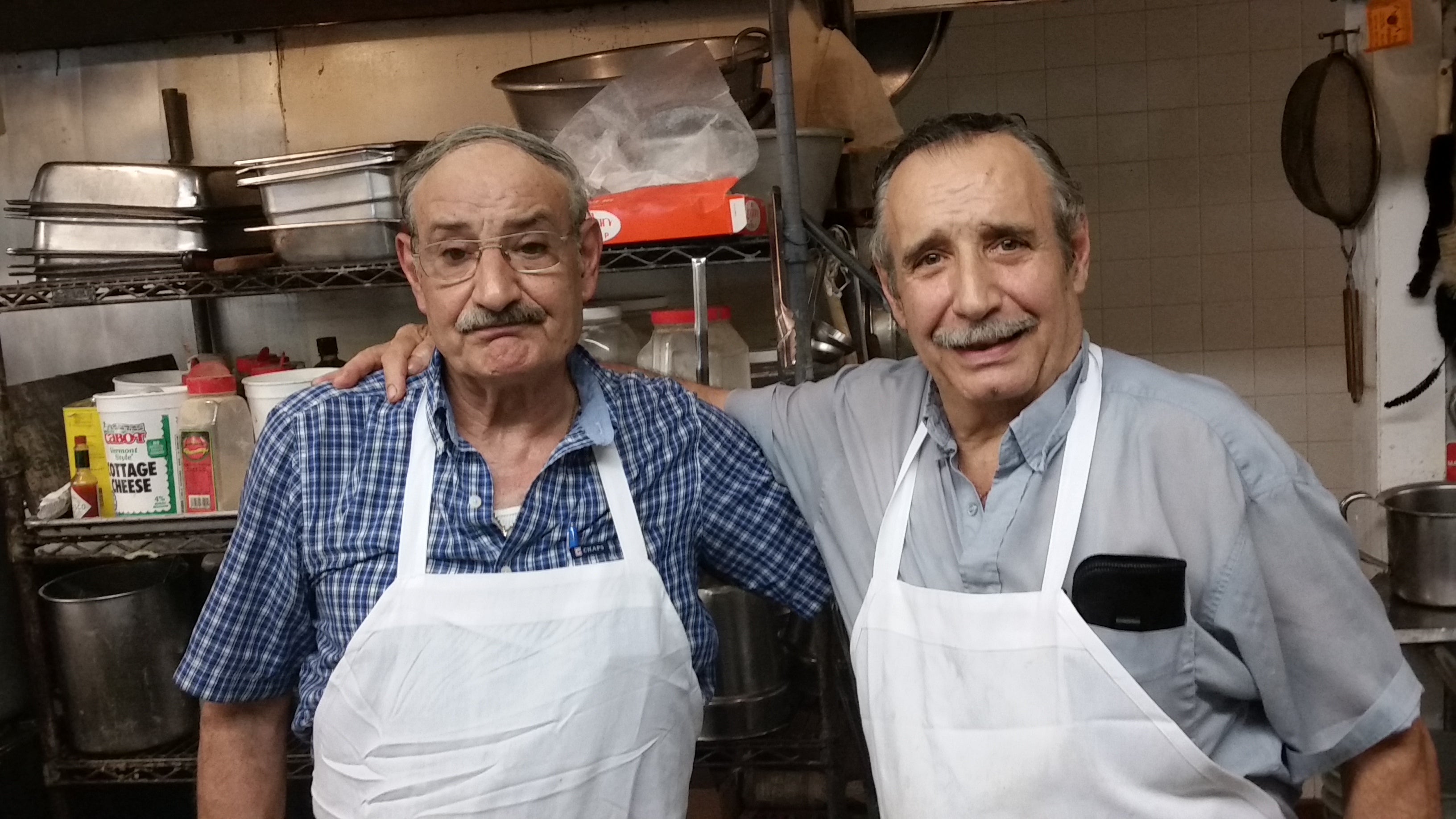  The owners of the now-closing Freeway Diner in Deptford:  Jim (left) and Nick Diamantis. 