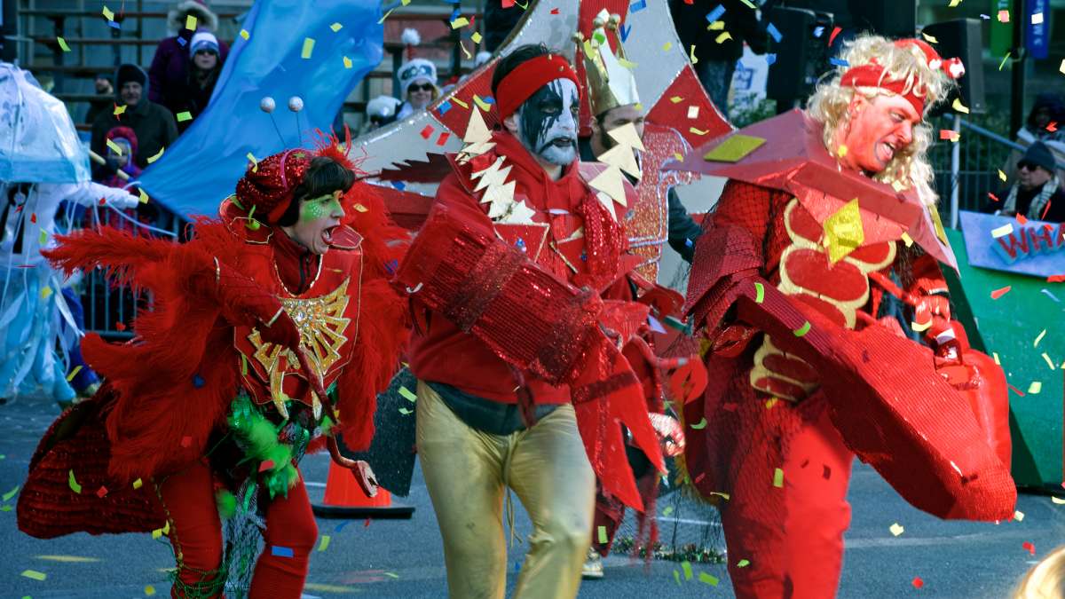  A scene from the annual Mummers parade on New Year's Day. (Bas Slabbers/for NewsWorks) 