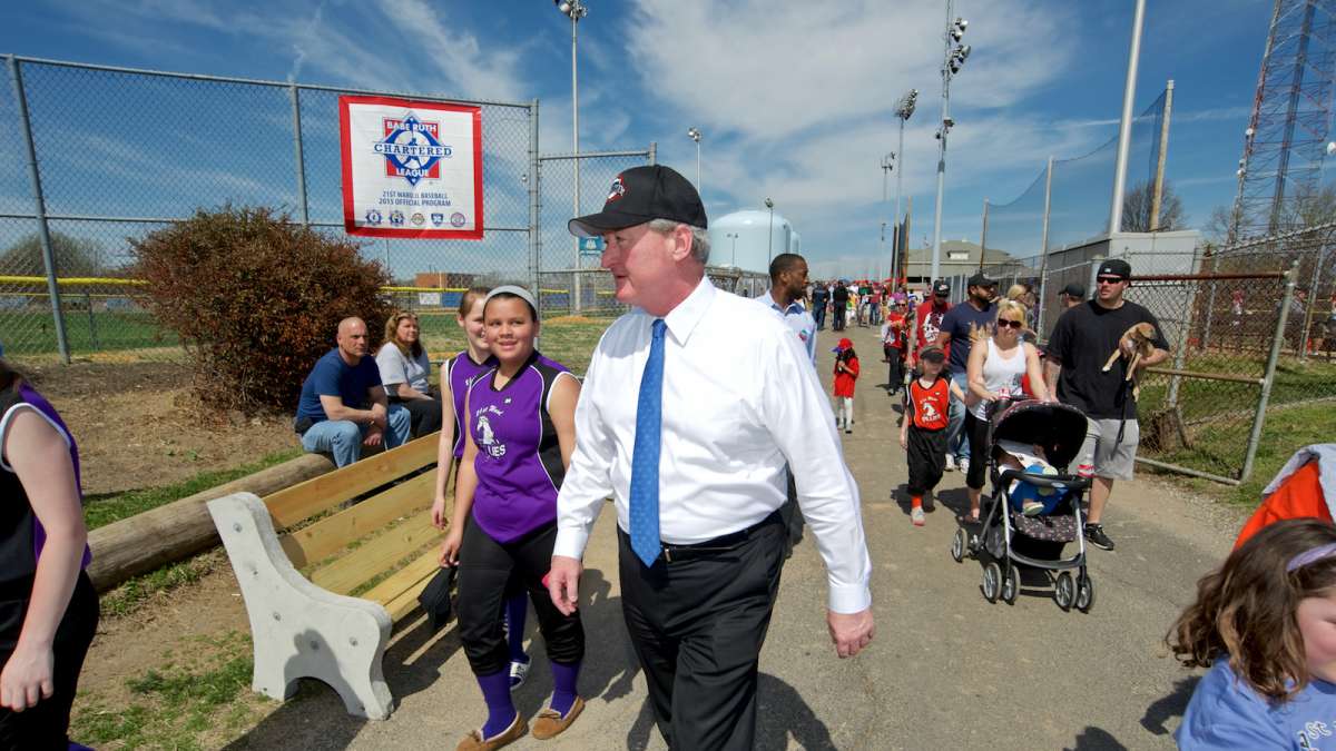  Mayoral candidate Jim Kenney at the 21st Ward Complex in Roxborough. (Bastiaan Slabbers/for NewsWorks) 