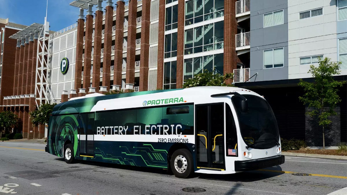 Battery electric buses will run in Kent County by the end of next year. (courtesy of Proterra)