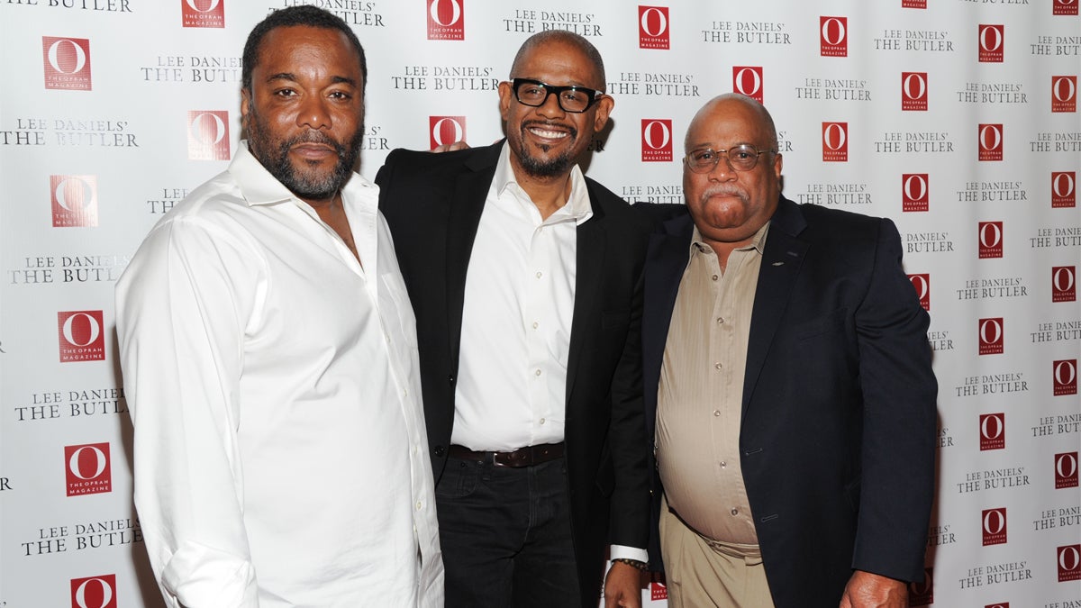  Left to right, director Lee Daniels, actor Forest Whitaker, and Charles Allen, the son of Eugene Allen, at a screening of 