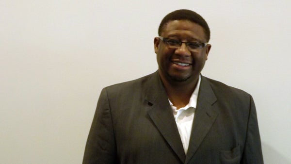  Dr. Charles McNeil, senior pastor of Transfiguration Baptist Church. (Jeanette Woods/WHYY) 