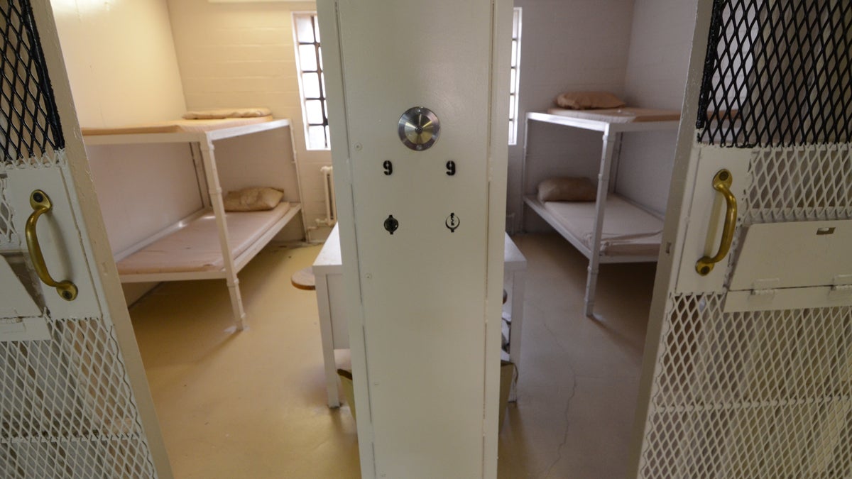 Cells in a newly cleared wing at the State Correctional Institution at Camp Hill
