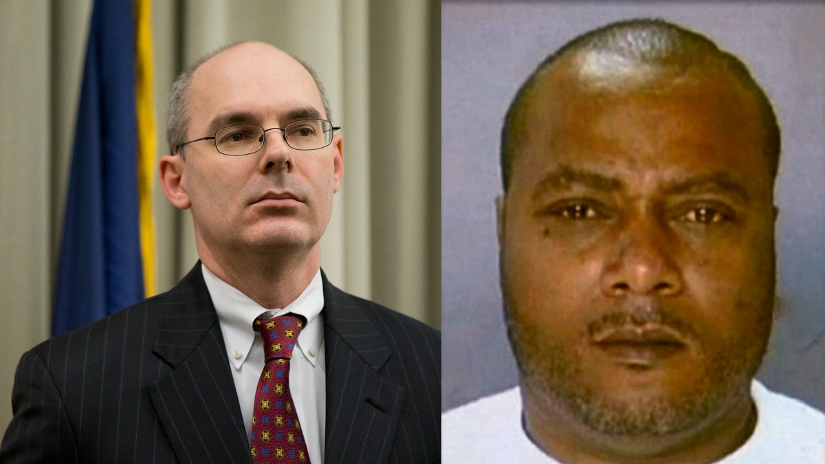  Frank Fina, a Philadelphia prosecutor involved in the 'porngate' scandal (left) and convicted contractor Griffin Campbell. (Matt Rourke/AP Photo and Image courtesy of Philadelphia Police) 