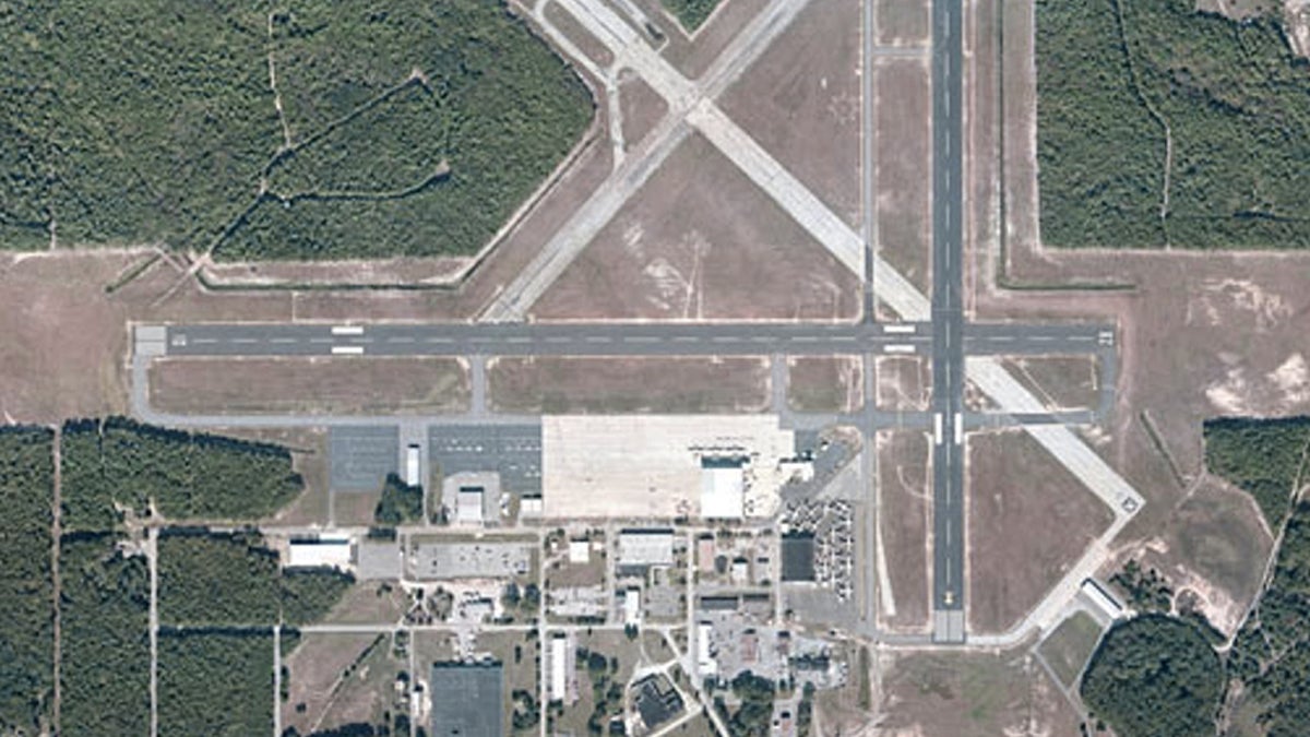 Aerial view of the Cape May Airport located in Middle Township