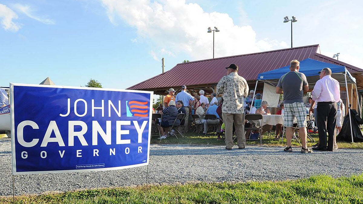 Delaware Congressman John Carney kicked of his Sussex County Campaign for Governor at Canal Front Park in Lewes on Tuesday August 16th with food and fellowship as he announced his run for the state's top seat. 
(Chuck Snyder/ for NewsWorks)