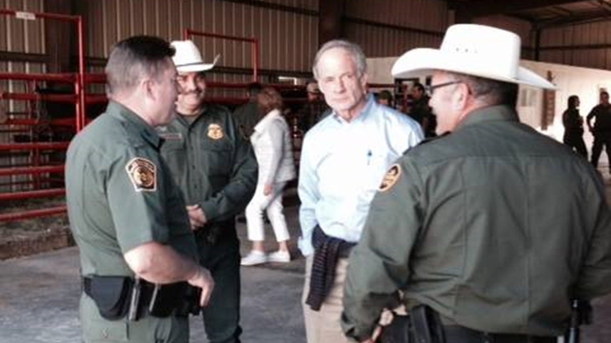  Sen. Carper visited the Texas border earlier this month. (photo courtesy Homeland Security and Govt. Affairs Committee) 