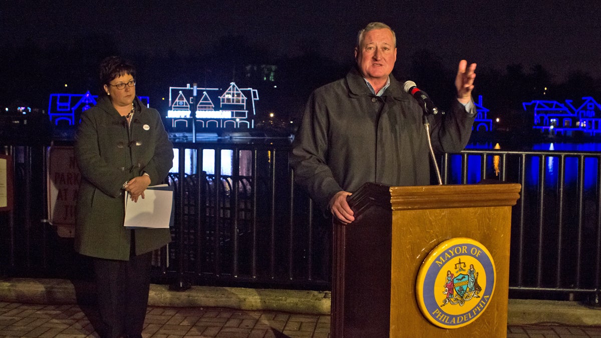 Philadelphia Mayor Jim Kenney recounts growing up near Jewish families in South Philadelphia. (Kimberly Paynter/WHYY)